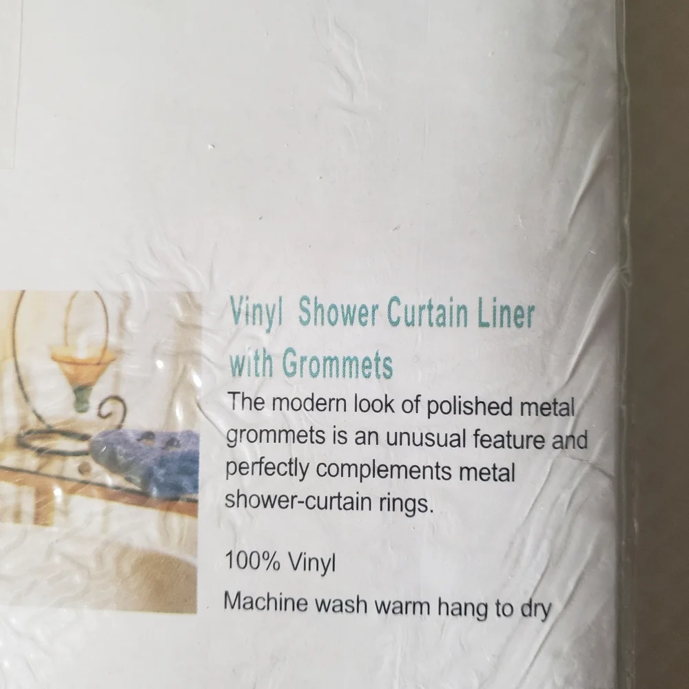 Just In: New Magnetic Vinyl Gold Shower Curtain Liner